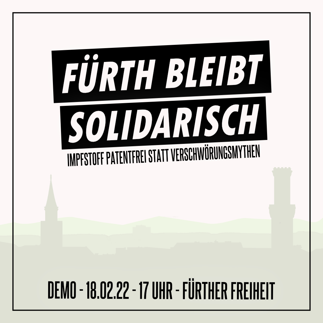 Fürth bleibt solidarisch! – Demo am 18.02.